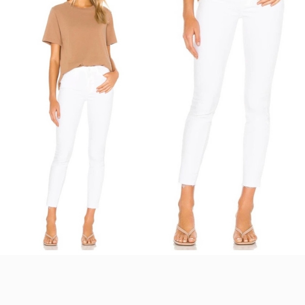 NWT PAIGE White Hoxton Ankle Jeans Sz 24